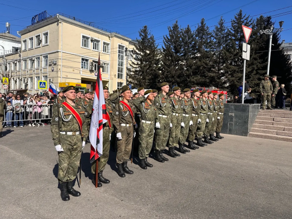 Студенты Бурятской ГСХА приняли участие в парадном строю 9 Мая