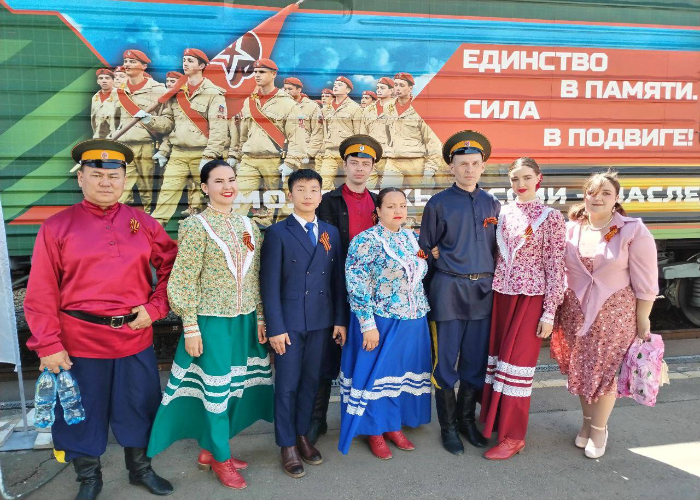Студенты Бурятской ГСХА приняли участие во встрече тематического поезда «Единство в памяти. Сила в подвиге!»