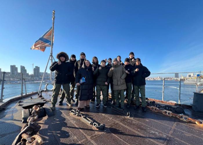 Студент Бурятской ГСХА на борту корвета «Герой Российской Федерации Алдар Цыденжапов»